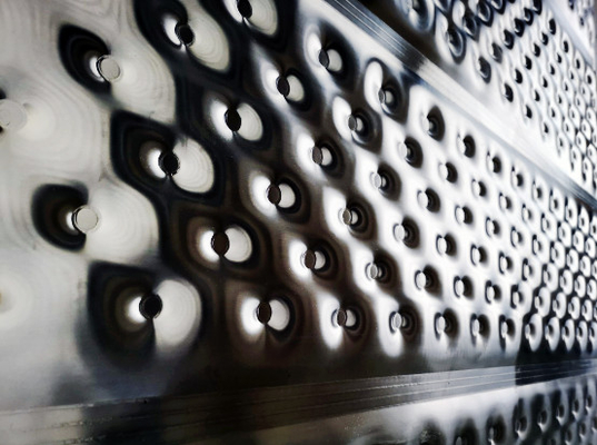 Qualität  Stainless Steel Pillow Dimple Plate Heat Exchanger Chillers Fabrik