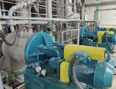 Zweistufige Schieber-Zentrifuge Salz-Trennung Stunde