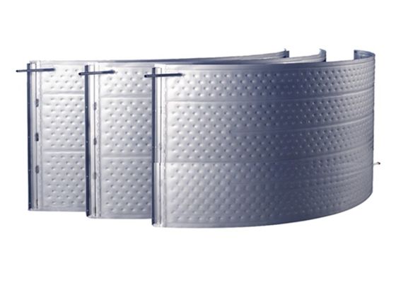 Industrielle Edelstahl-Grube-Kissenplatte-Tank für Bierbrauen Ein- oder Doppeltrommel-Form-Modus