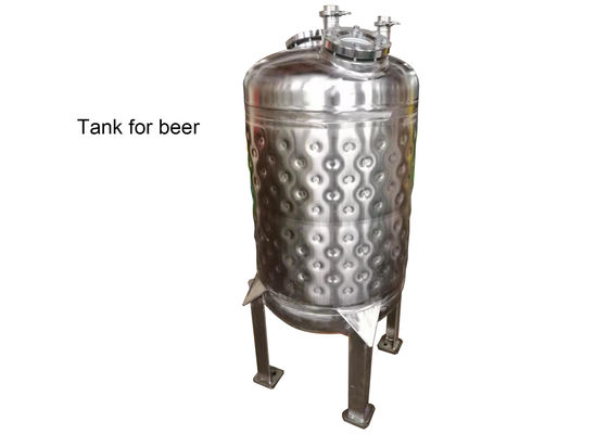 Edelstahl 250L Dimple Jacket Tank For Cooling