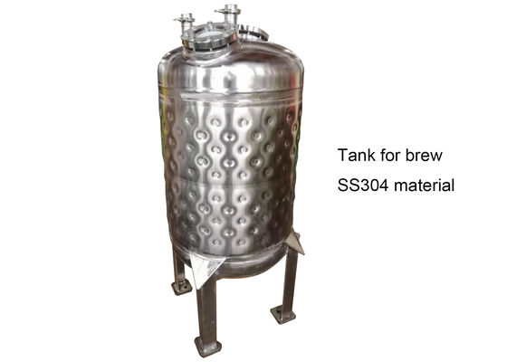 Kissen-Platten-Jacken-Behälter SS316L 2000L für Bier-Gärung
